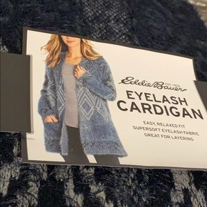 Eddie Bauer eyelash cardigan